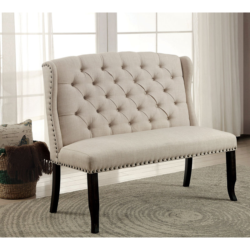 Charlton Home Teresa Upholstered Bench & Reviews Wayfair